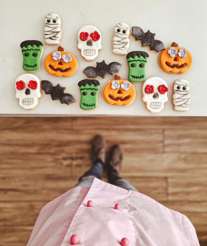 Chocolate Chip Frankenstein Cookies