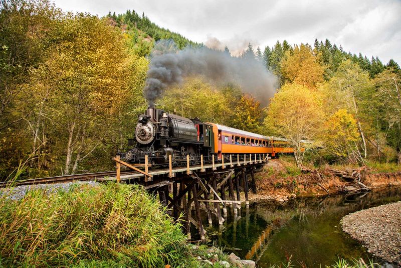 Mount Rainier Railroad in Autumn