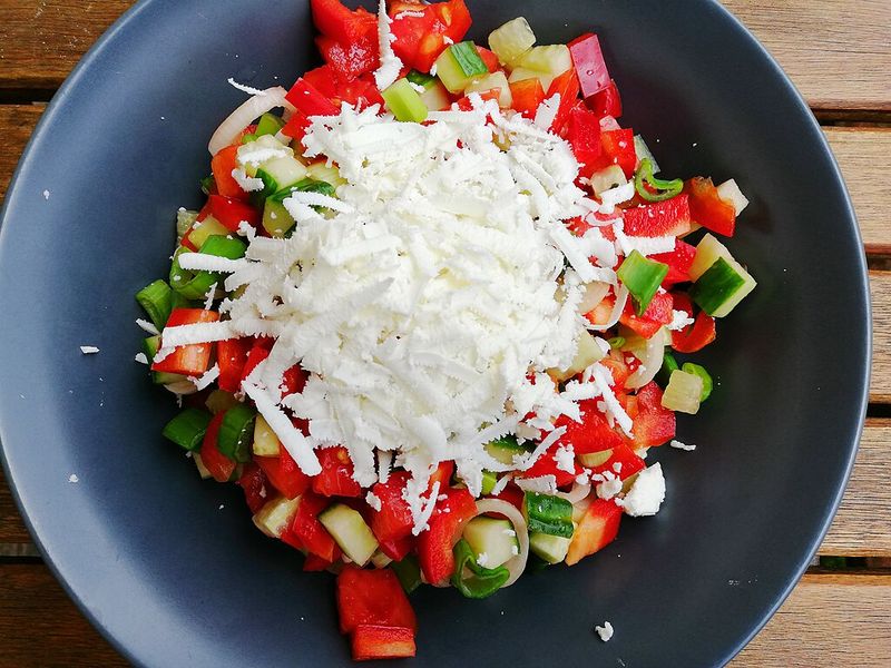 Shopska Salad (Tomato-Cucumber-Feta Salad)