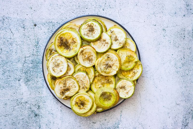 Oven-Baked Zucchini Slices with Parmesan and Herbs