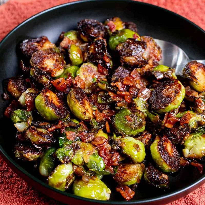Balsamic Glazed Pork and Brussels Sprouts