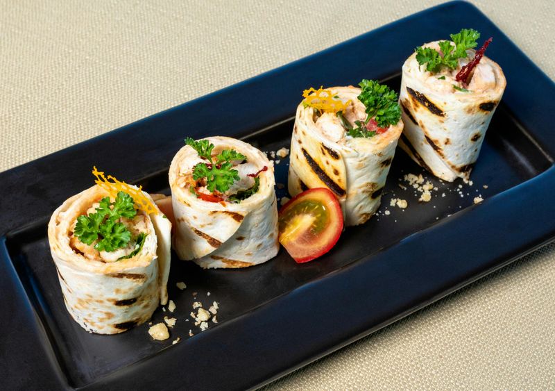 Rainbow Veggie Wraps