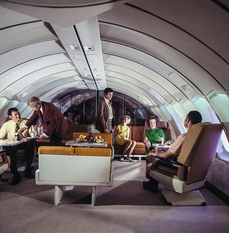 Glamorous 1970s Cabins Became Security-First Air Travel
