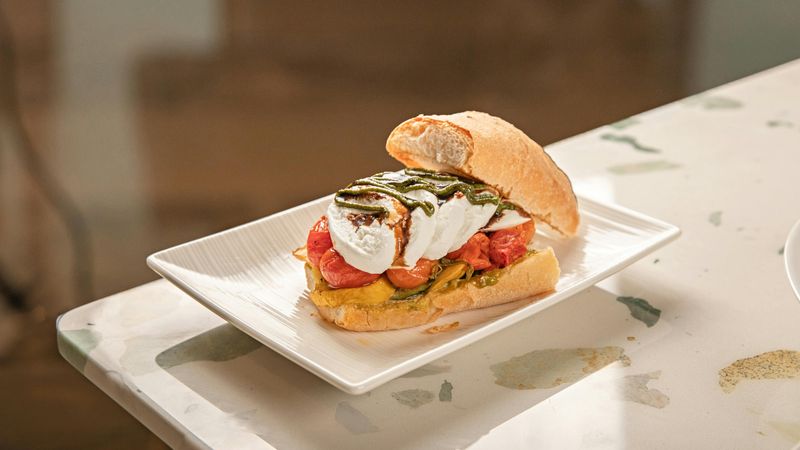 Caprese Sandwich with Pesto