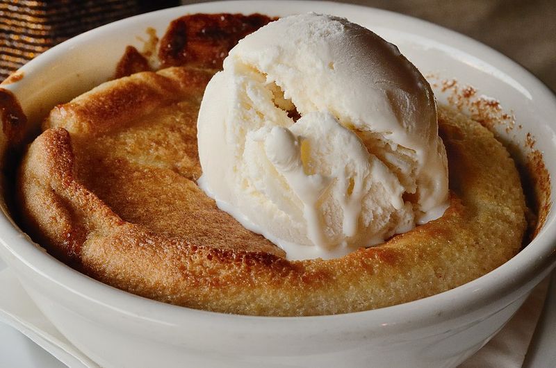 Peach Cobbler With Bourbon Glaze