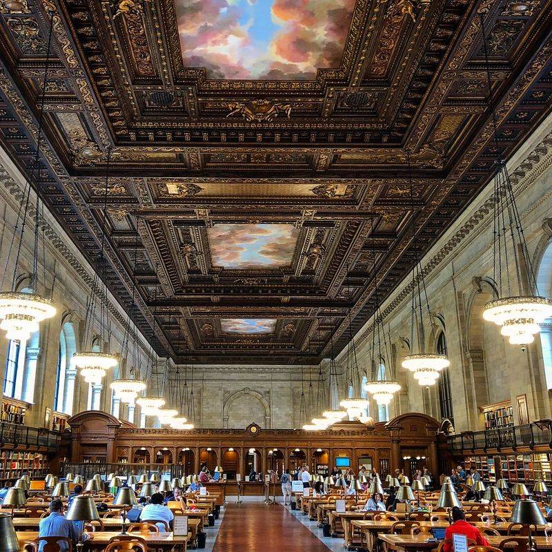 Rose Main Reading Room At New York Public Library, USA