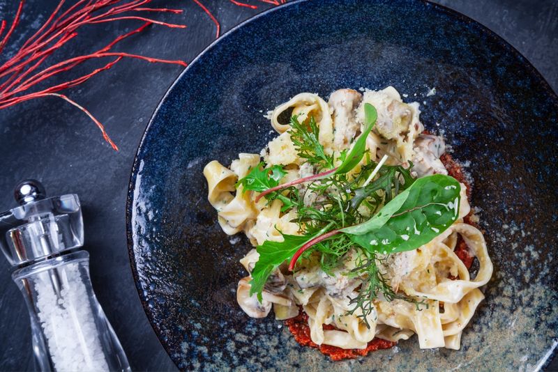 Mushroom And Truffle Cream Tagliatelle