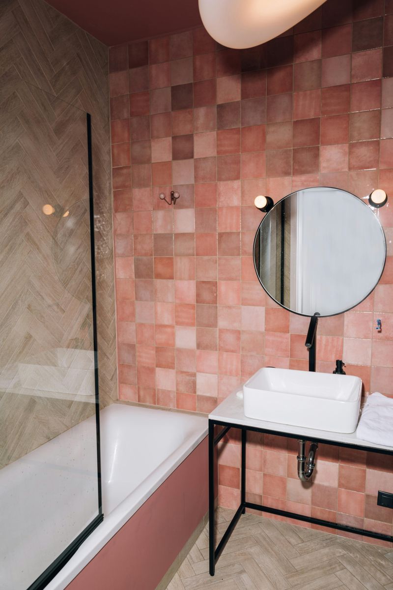 Pink or Mint Green Bathrooms