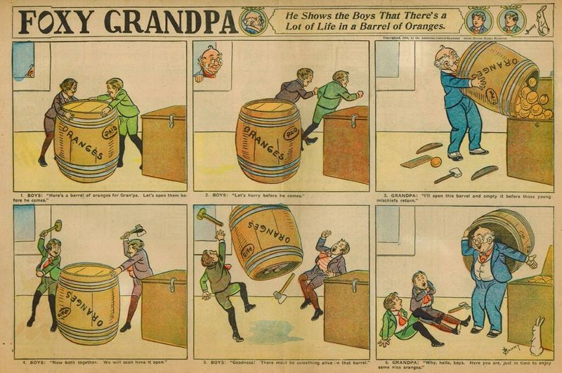 Foxy Grandpa 1904 Strip