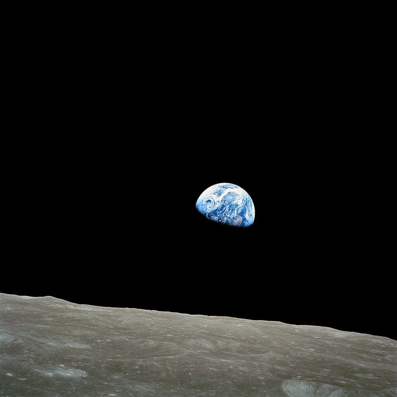 The Earthrise from Apollo 8