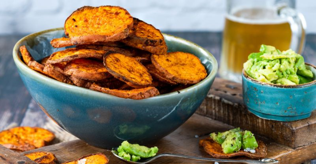 These Crispy Smashed Sweet Potatoes Might Steal The Whole Dinner