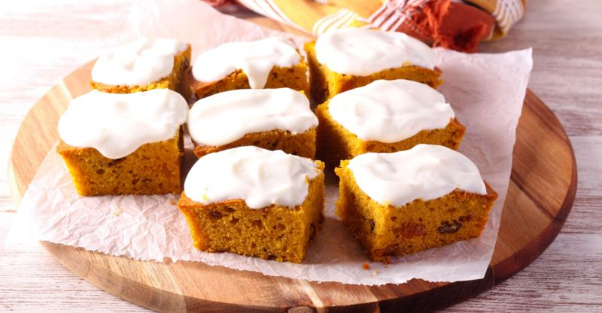 These Pumpkin Bars Combine The Best Parts Of Cake And Brownies In One Bite