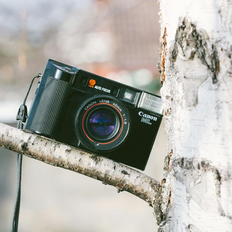Film Camera with Flash Cube