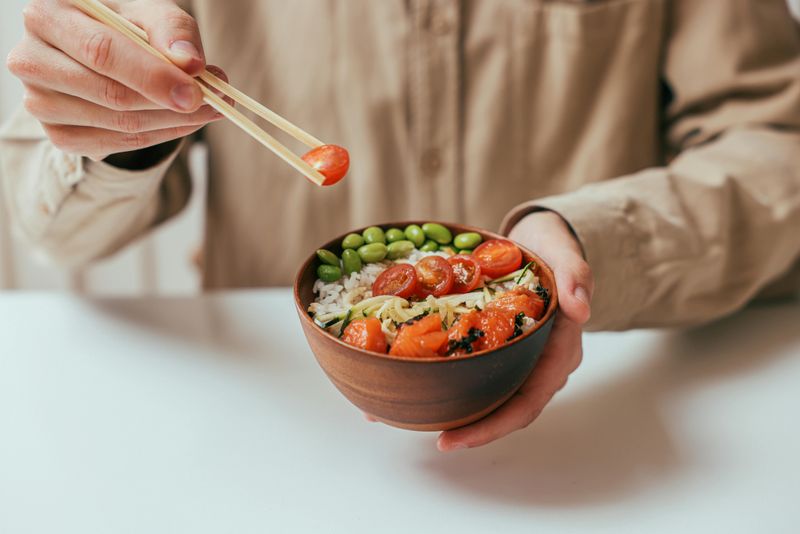 Edamame and Veggie Rice Bowl