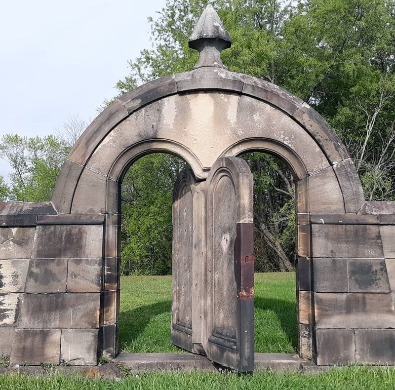 Push the One-Ton Revolving Gate at Harmony Cemetery