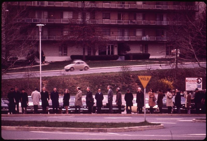 The 7:25 AM Express Bus Queue