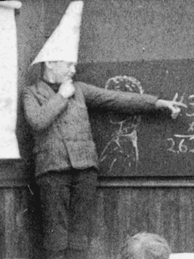 Wearing A Dunce Cap