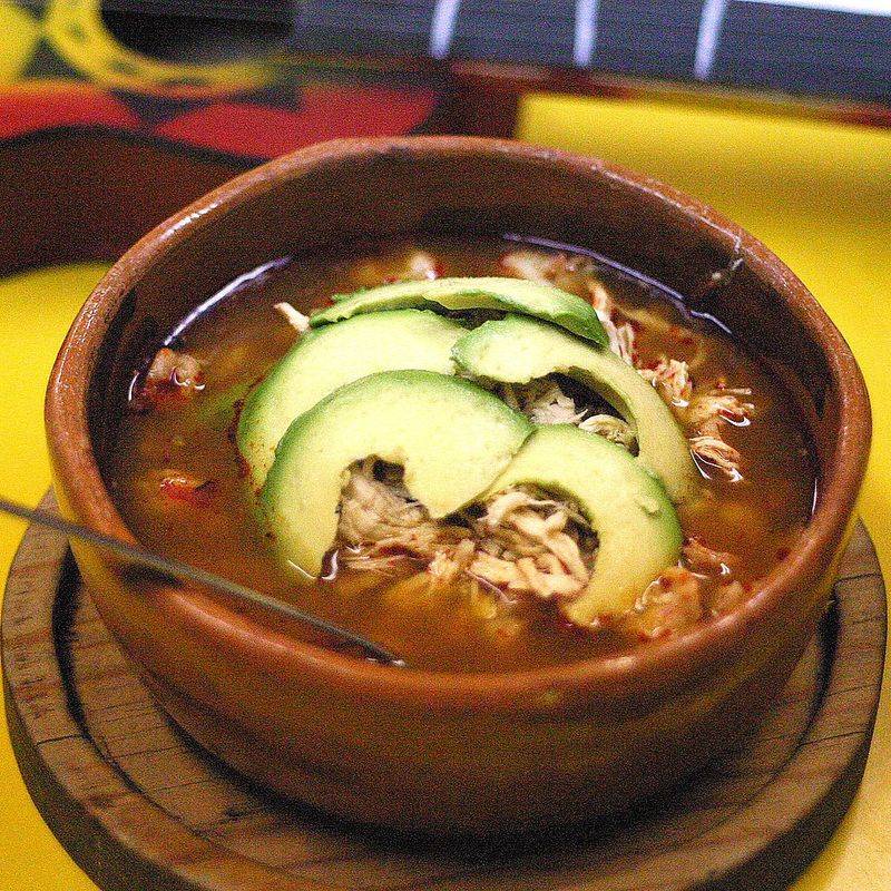 Pozole With All The Classic Garnishes