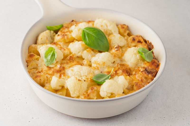 Cauliflower Mac and Cheese Bake
