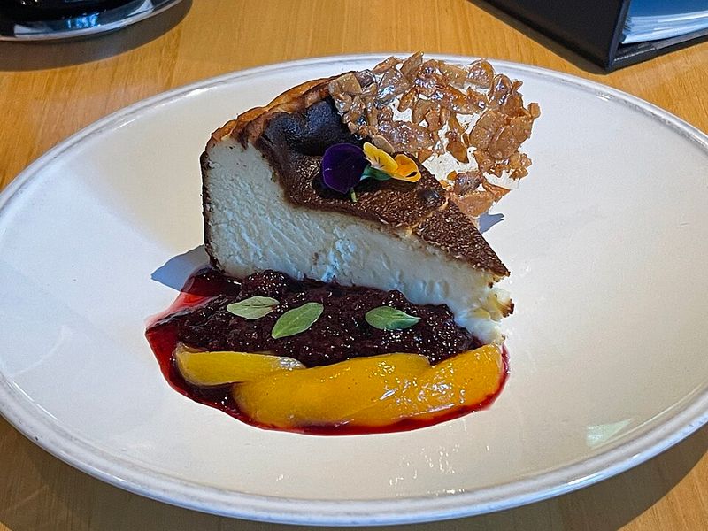 Apple Basque Cheesecake