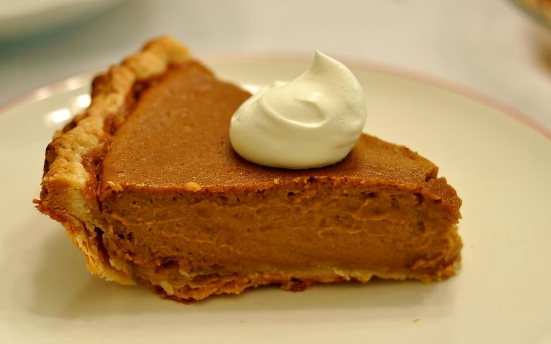 Pumpkin Pie with Whipped Cream