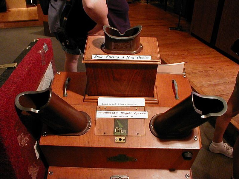 Shoe Fitting X-Ray Machines Were Safe Fun
