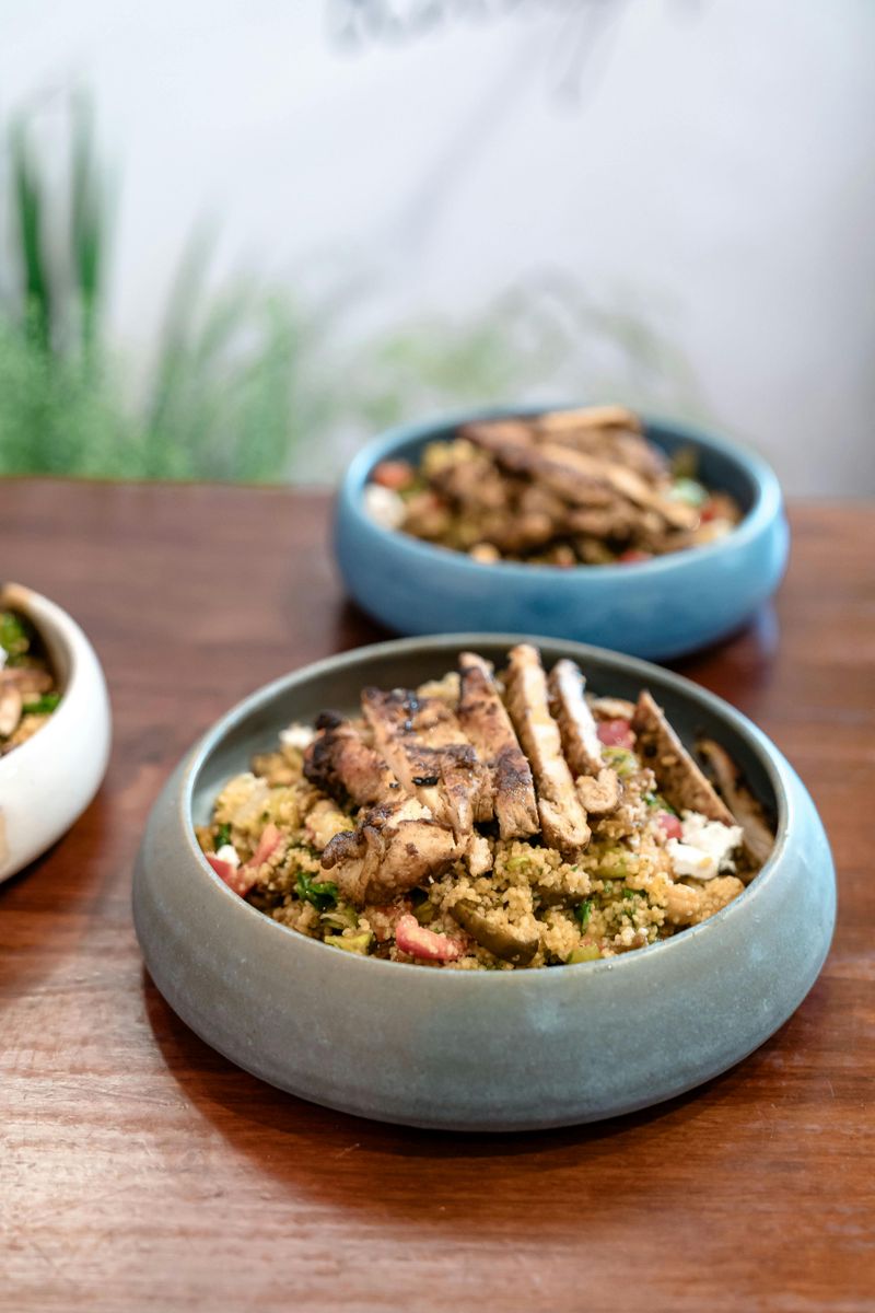 Grilled Chicken Quinoa Bowls