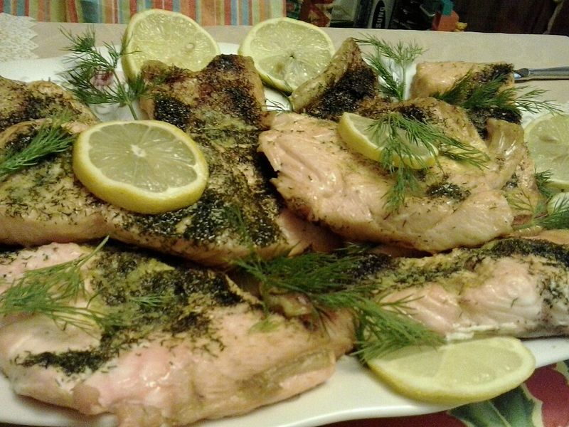 Oven-Baked Salmon With Lemon & Dill