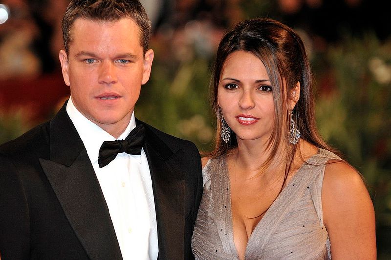 Matt Damon and Luciana Barroso