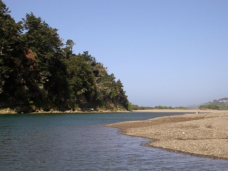 The Gualala River Estuary And Beach