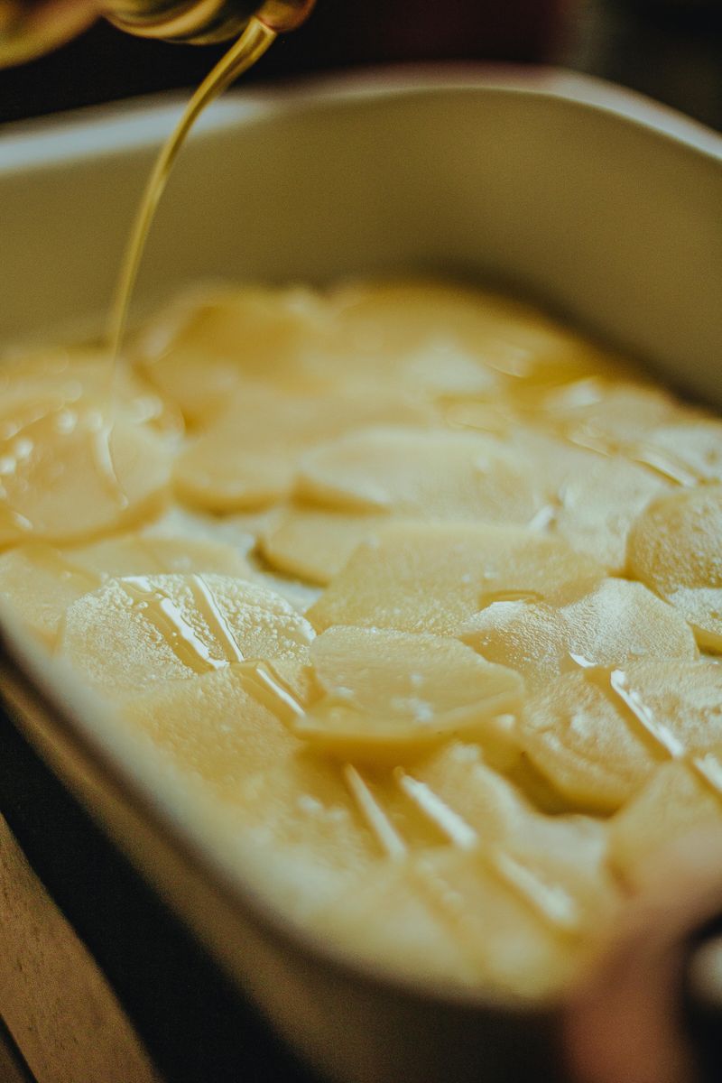 Parboil The Potatoes And Layer The Casserole