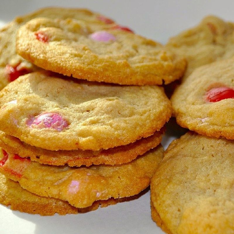 Soft Baked M&M Cookies