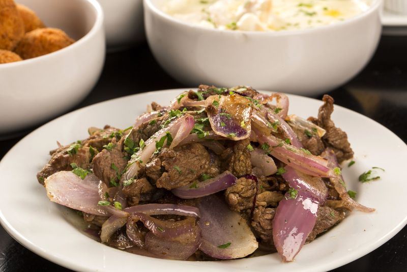 Sautéed Onions Over Steak or Burgers