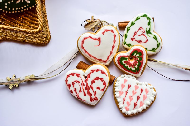 Delicate Iced Heart Holiday Cookies