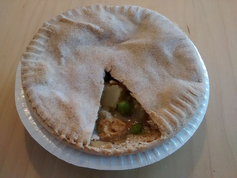 Pot Pie Made from Leftover Roast Chicken