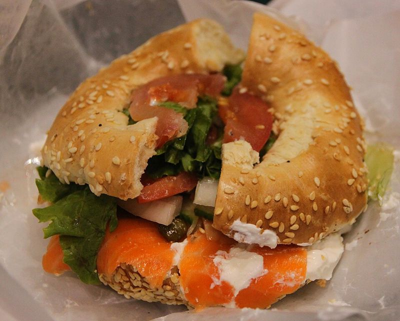 Smoked Salmon Bagel With Cream Cheese