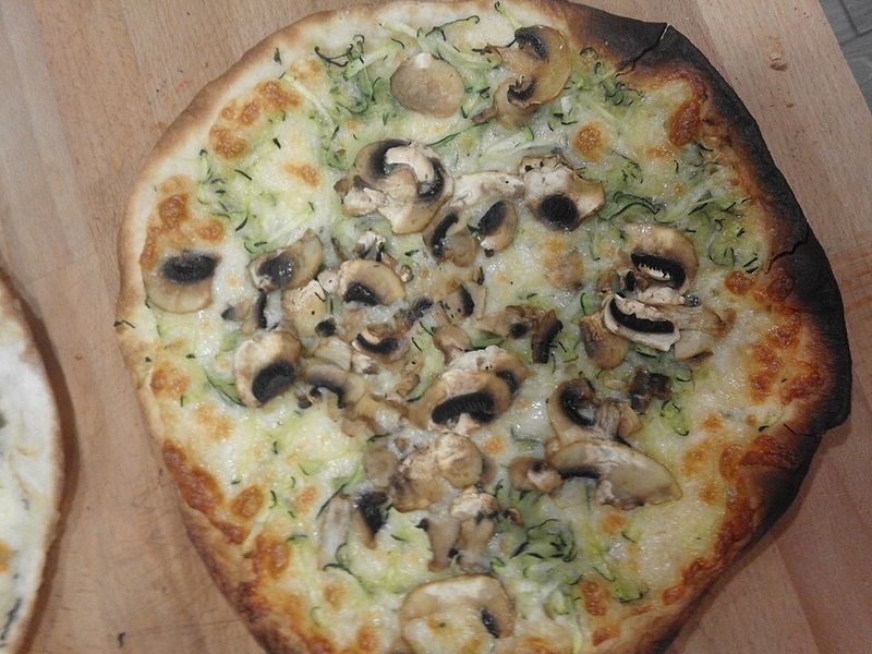 Zucchini Flatbread Pizza