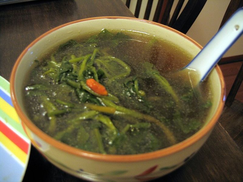 Chinese Watercress Soup with Sweet Corn and Pork