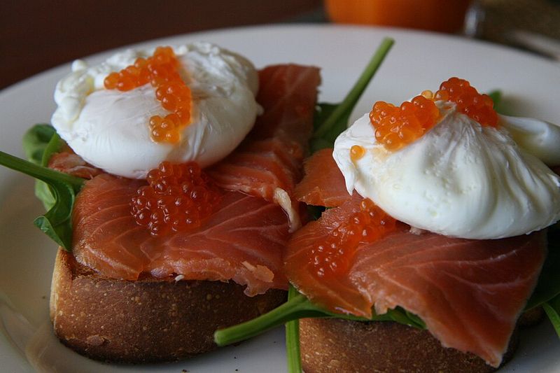 Poached Egg, Smoked Salmon & Spinach Toast