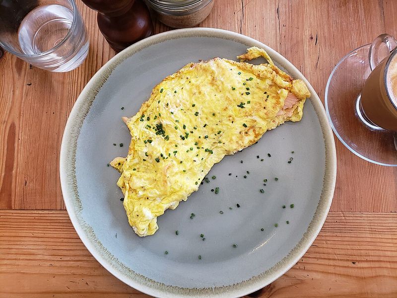 Smile Shaped Omelettes