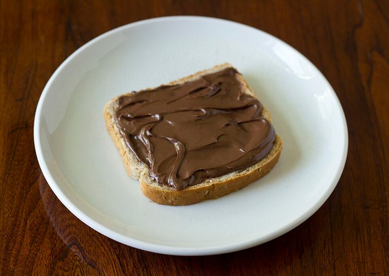 Chocolate-Hazelnut Spread Breakfast Toast