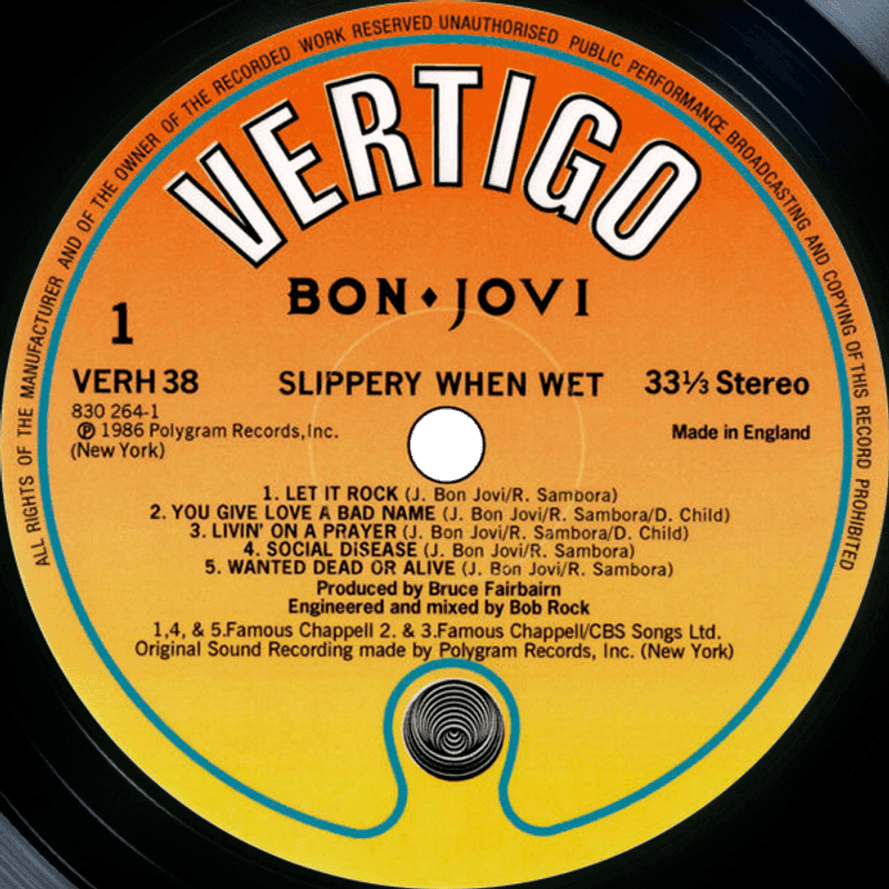 Slippery When Wet – Bon Jovi