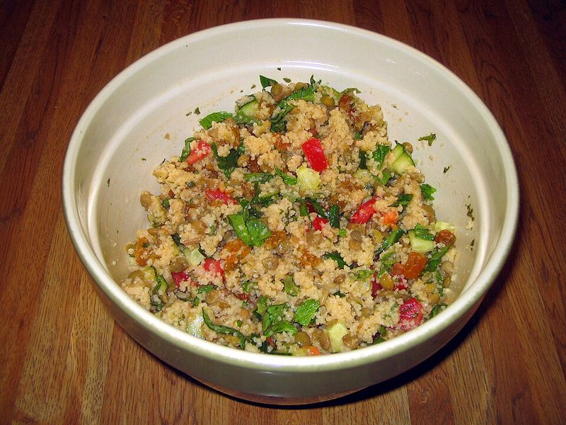 Colorful Lentil And Vegetable Salad