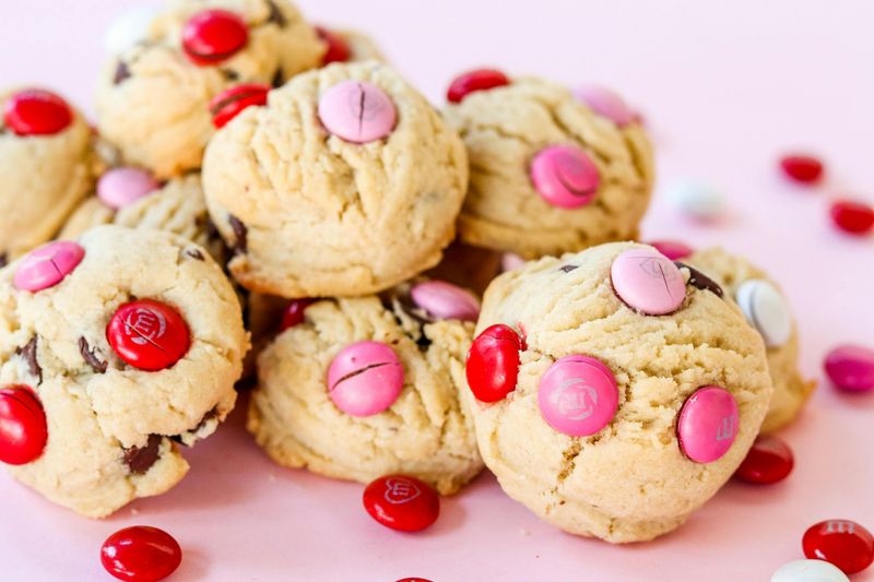 White Chocolate M&M Cookies