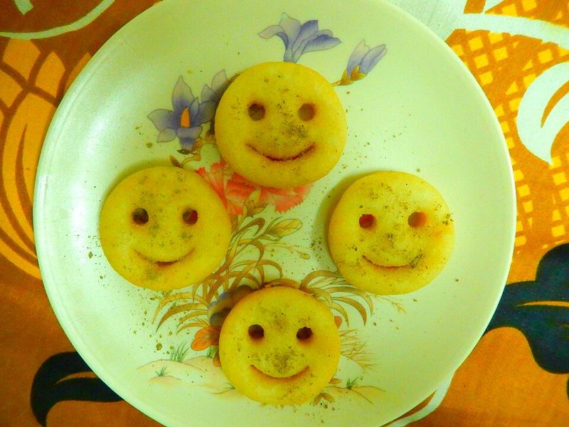 Baked Potato Smiles