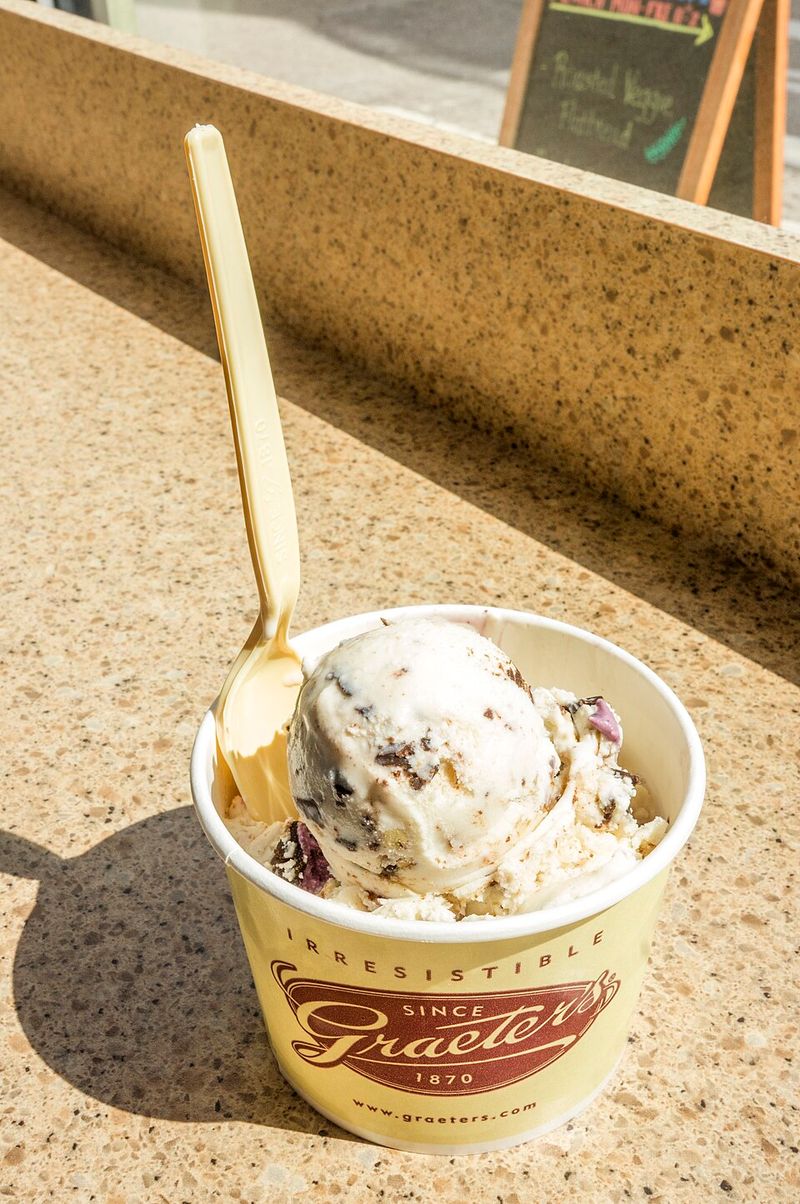 Ice-Cream Cup With A Wooden Spoon Lid