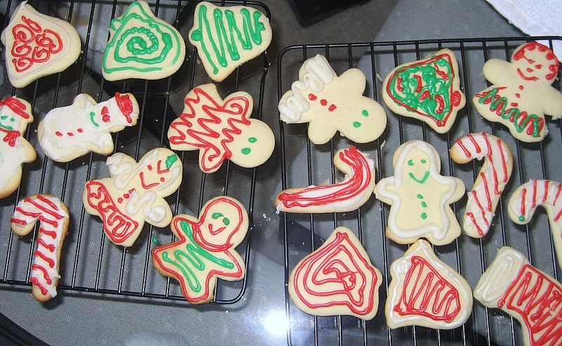 Festive Iced Christmas Sugar Cookies