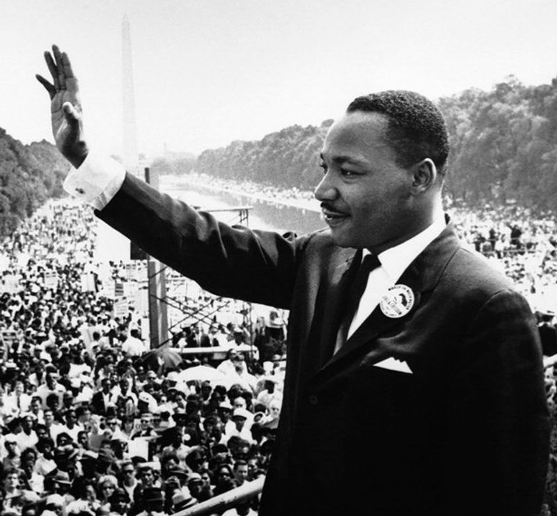 Martin Luther King Jr. At The Lincoln Memorial (1963)