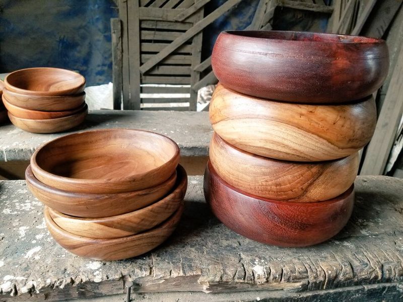 Wooden Dough Bowls