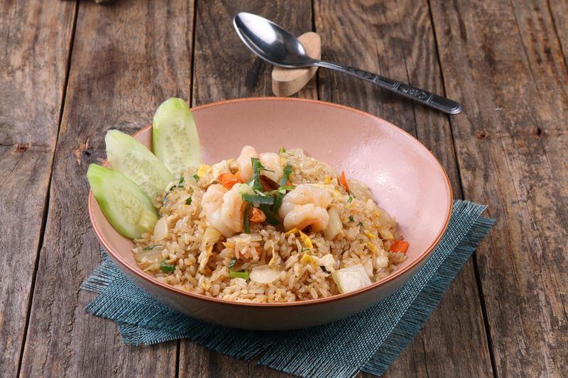 Shrimp and Brown Rice Stir-Fry